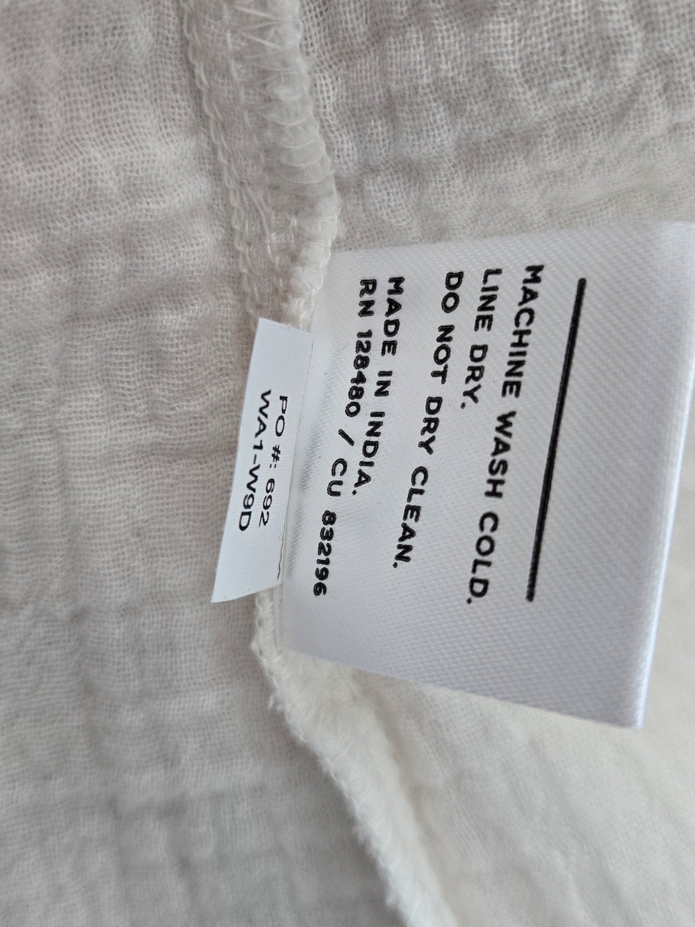 Pact Cream Short-Sleeve Smocked-Waist Midi Dress - Picture 5 of 5